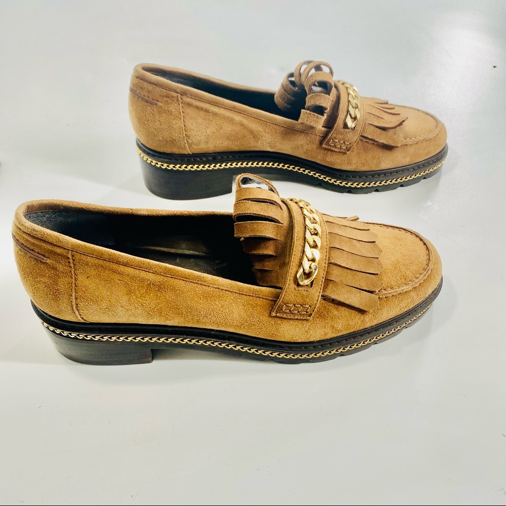 Stuart Weizmann brown suede shoes